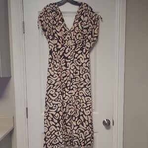 Sincerely Jules Brown and Cream Maxi Dress